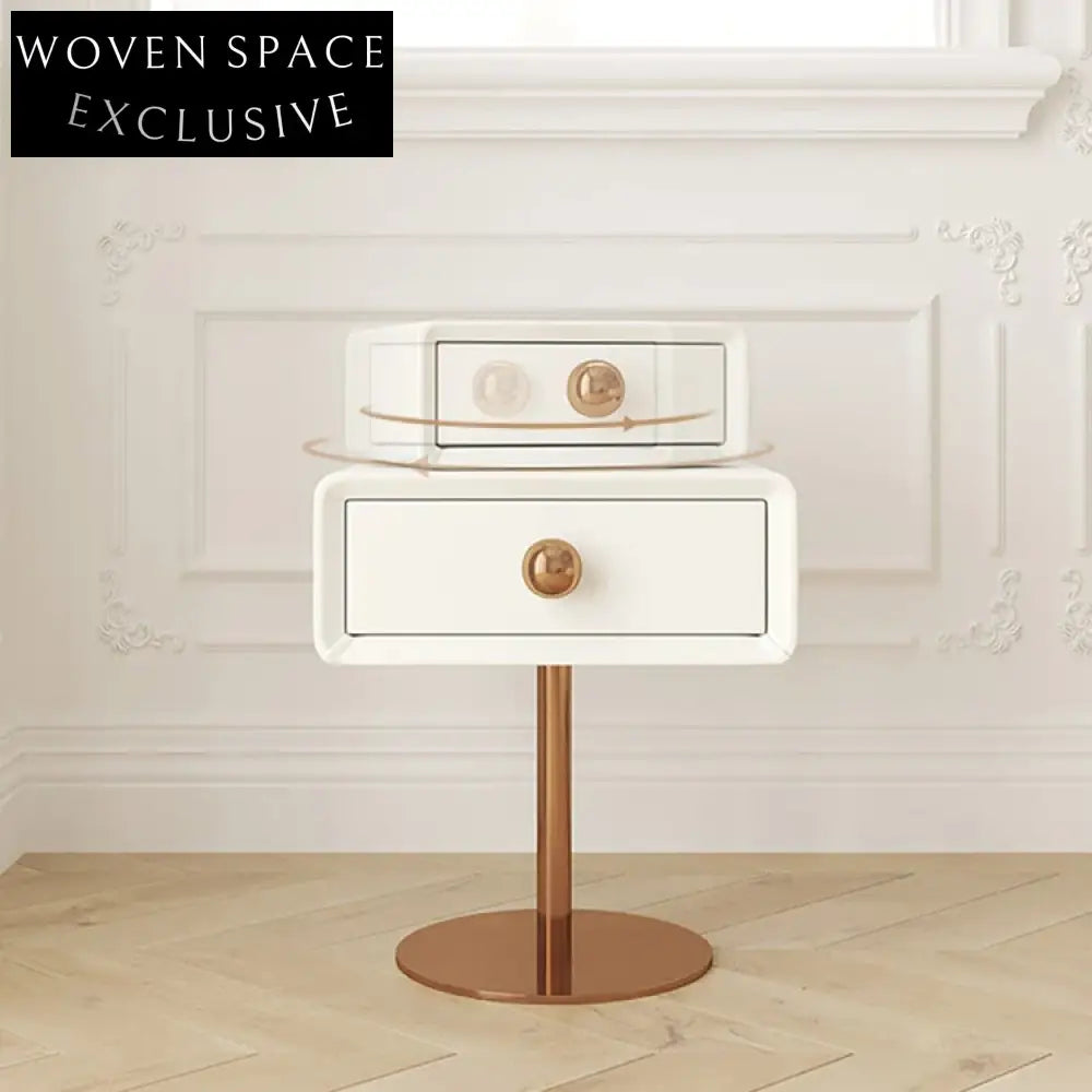 Nordic Modern Wooden Nightstand Bedside Table with Drawer for Bedroom