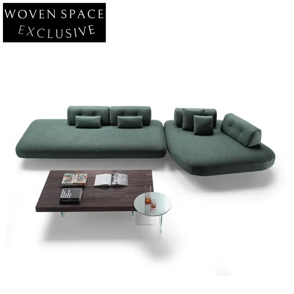 Nordic Modular Upholstery Fabric Sectional Sofa Bed for Modern Living Rooms