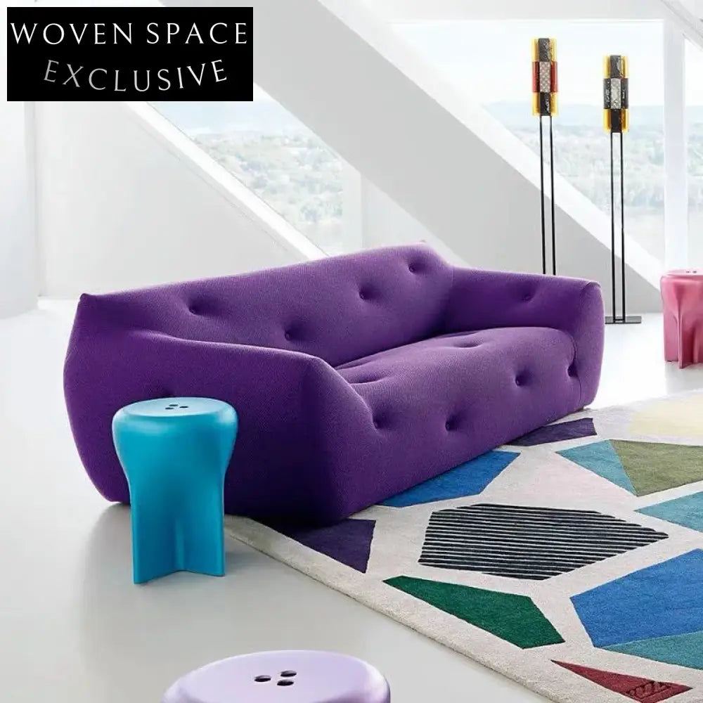 Nordic Multi-Color Mesh Fabric Modern Lounge Living Room Sofa