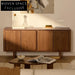 Nordic Oak Wood Minimalist Sideboard with Storage Cabinet