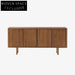 Nordic Oak Wood Minimalist Sideboard with Storage Cabinet