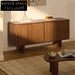 Nordic Oak Wood Minimalist Sideboard with Storage Cabinet
