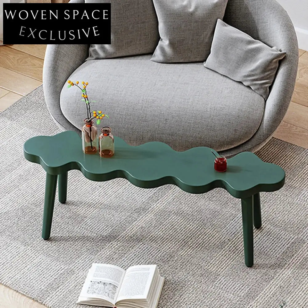 Nordic Pine Wood Foot Stool Ottoman, Durable Living Room Furniture Accent