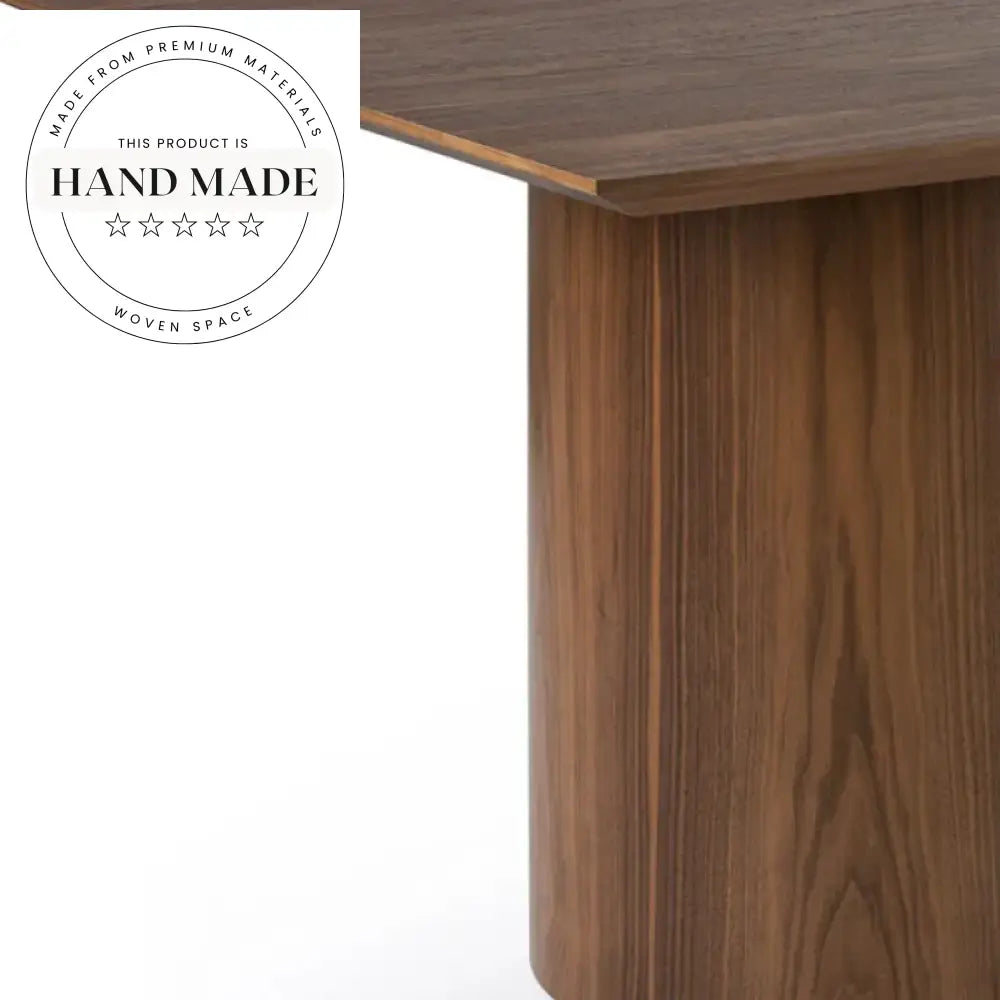 Nordic Rectangular Walnut Wood Large Twelve Seater Dining Table