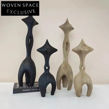 Nordic Resin Abstract Sculpture Modern Decorative Tabletop Art Ornament for Home Decor