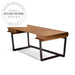 Nordic Saddle Leather Modern Solid Wood Study Office Desk