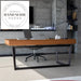 Nordic Saddle Leather Modern Solid Wood Study Office Desk