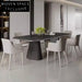 Nordic Slate Top Dining Table, Stainless Steel Base, Modern Home Furniture