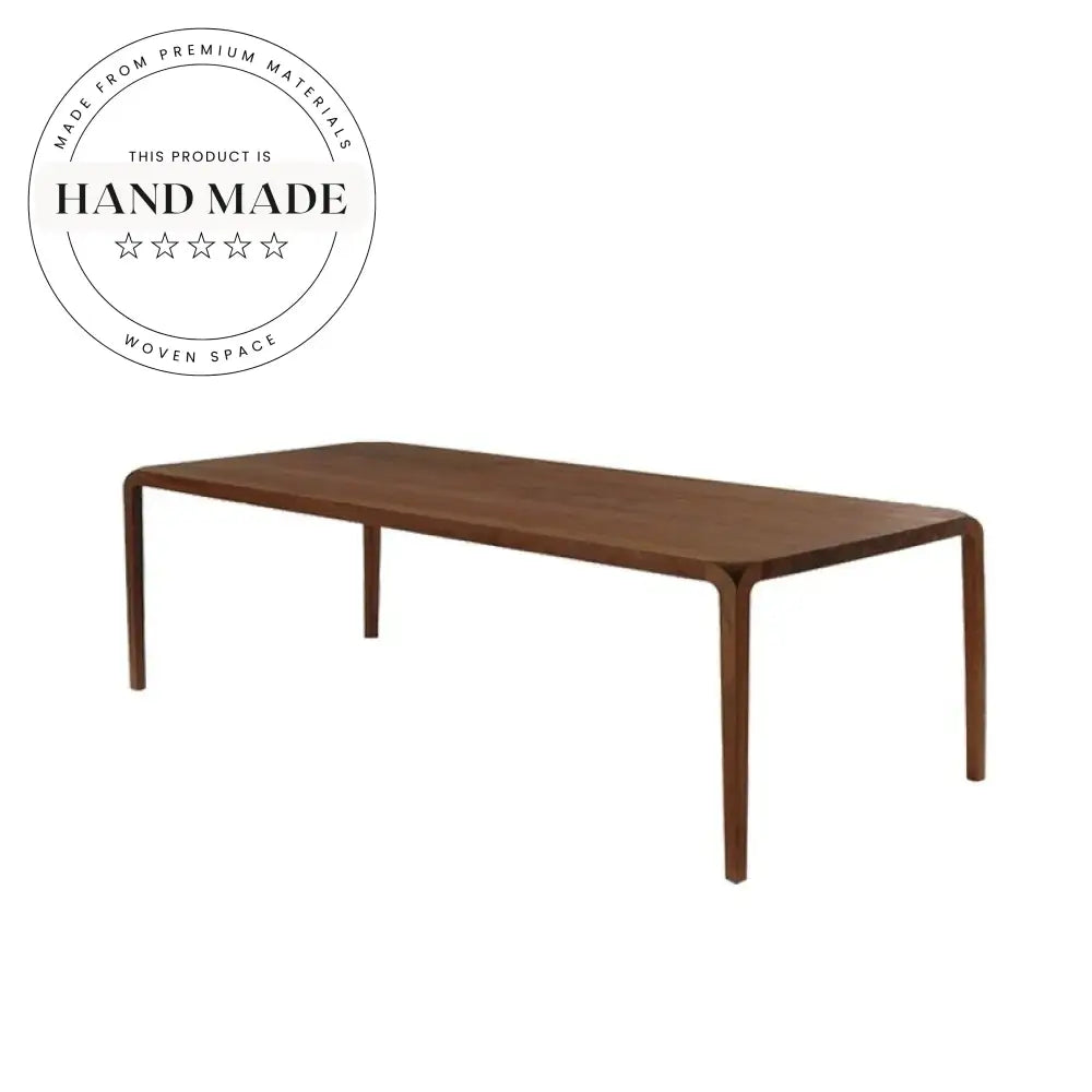 Nordic Solid Wood Black Walnut 6-Seater Dining Table
