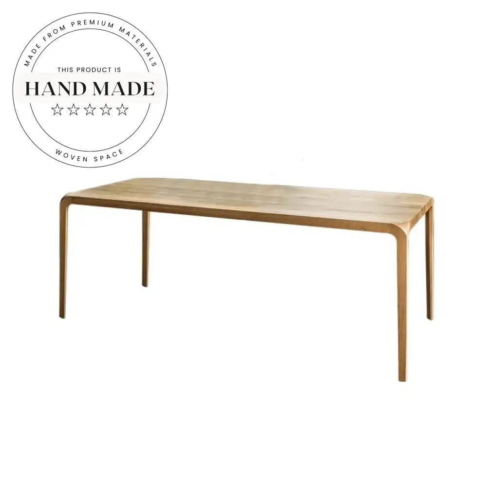 Nordic Solid Wood Black Walnut 6-Seater Dining Table