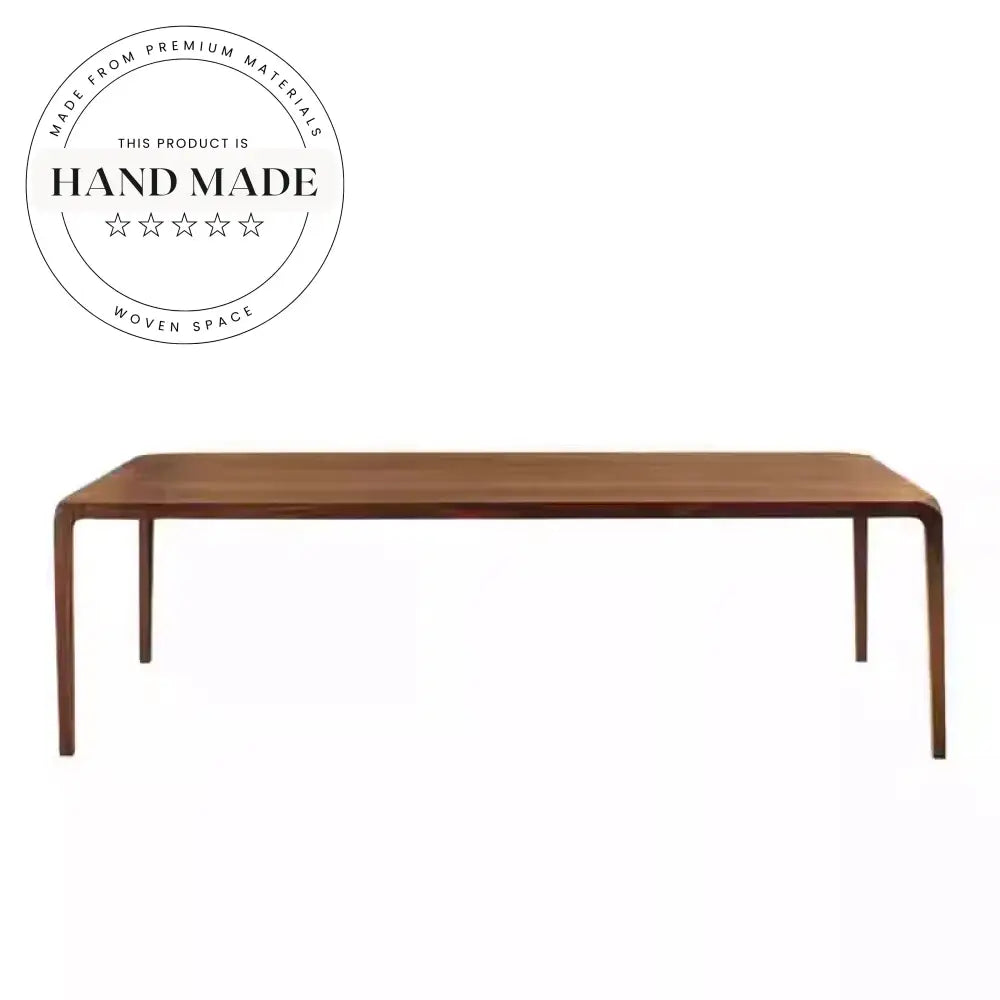 Nordic Solid Wood Black Walnut 6-Seater Dining Table