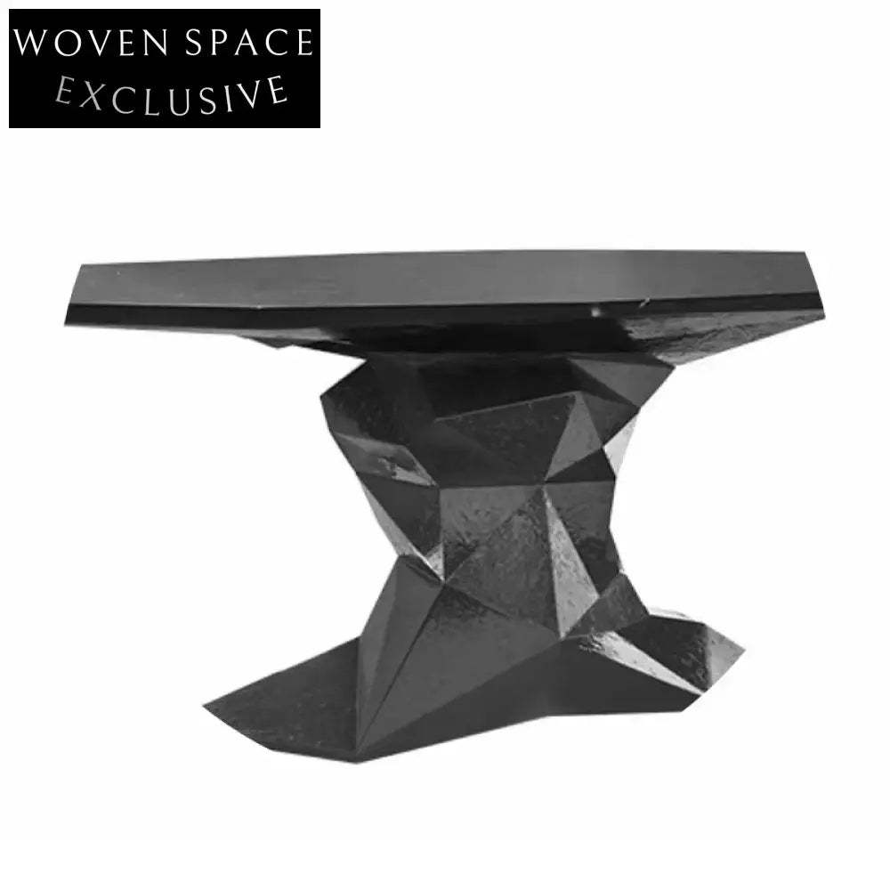 Nordic Solid Wood Broken Rock Design Dining Table