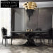 Nordic Solid Wood Broken Rock Design Dining Table