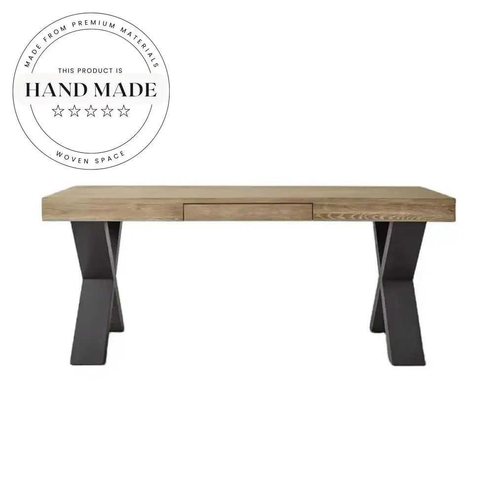 Nordic Solid Wood Computer Desk with Integrated Storage Office Desk