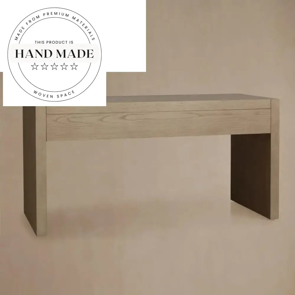 Nordic Solid Wood Computer Study Table with Drawers Office Desk