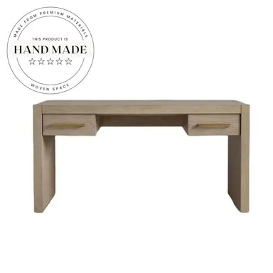 Nordic Solid Wood Computer Study Table with Drawers Office Desk