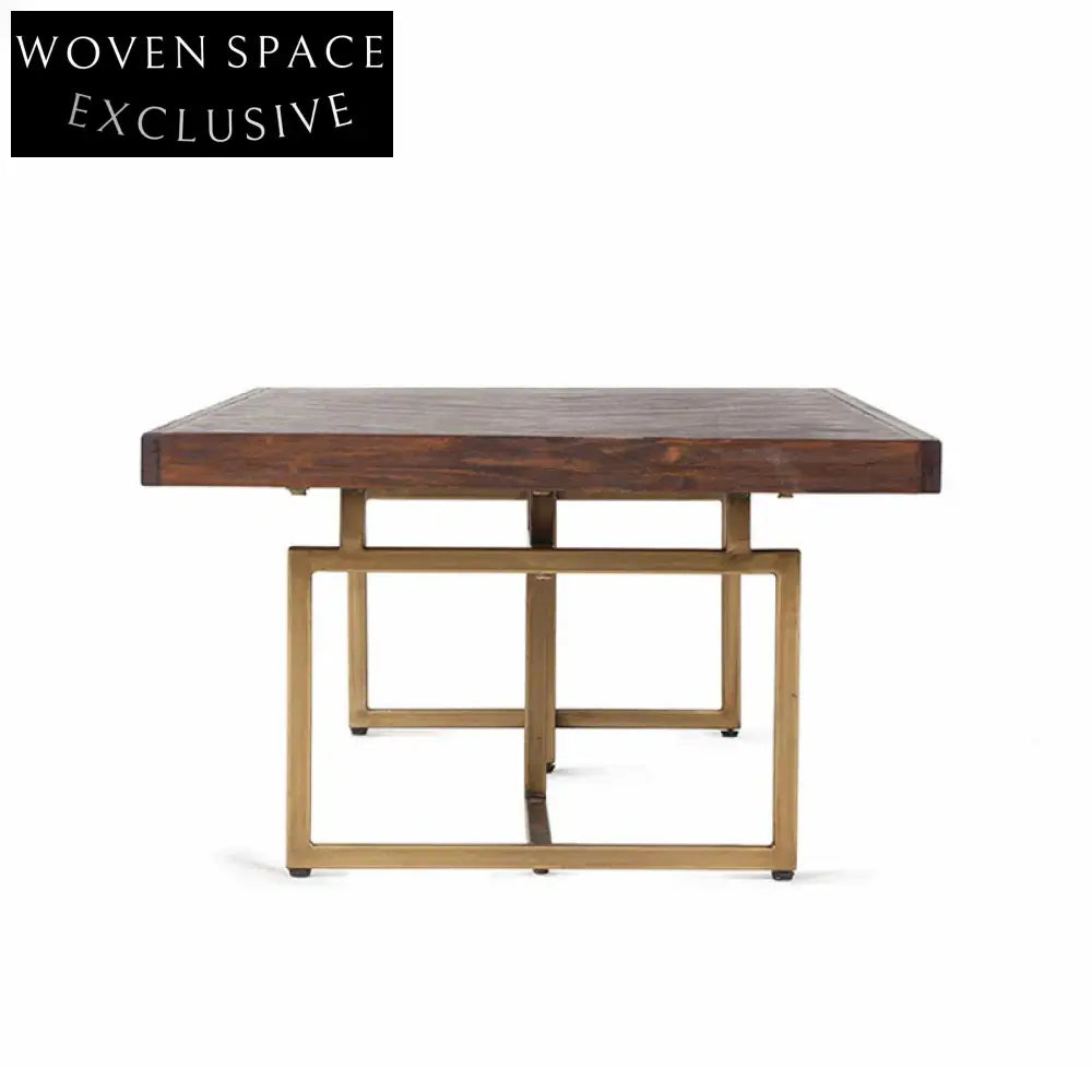 Nordic Solid Wood End Table - Dark Walnut Finish Coffee Table