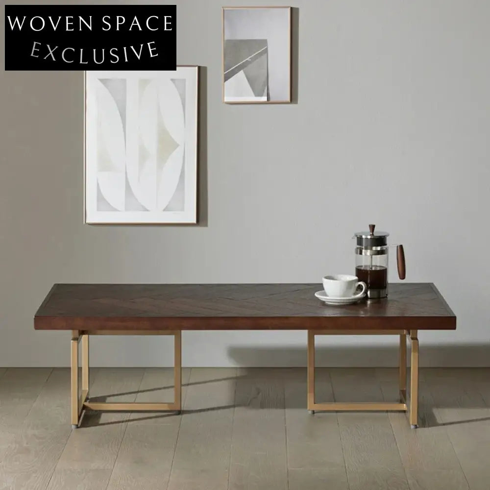 Nordic Solid Wood End Table - Dark Walnut Finish Coffee Table