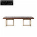 Nordic Solid Wood End Table - Dark Walnut Finish Coffee Table