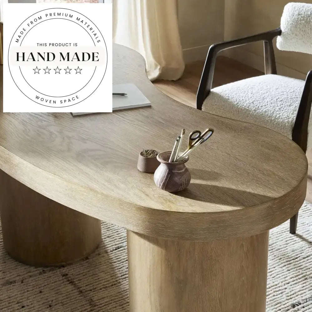 Nordic Solid Wood Modern Home Office Computer Secretaire Writing Desk
