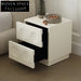 Nordic Solid Wood Nightstand Cabinet with Drawer - Minimalist Square Bedside Table