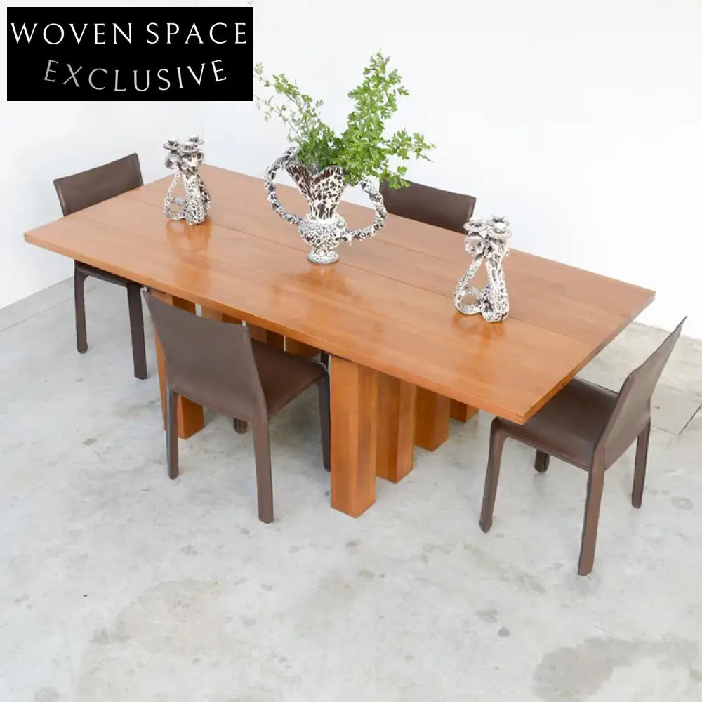 Nordic Solid Wood Rectangle Dining Table for 8 Seaters, Modern Home Dining Table