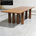 Nordic Solid Wood Rectangle Dining Table for 8 Seaters, Modern Home Dining Table