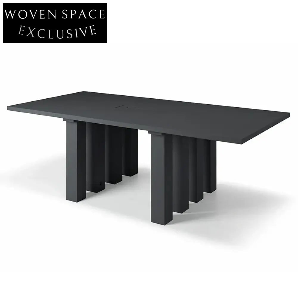 Nordic Solid Wood Rectangle Dining Table for 8 Seaters, Modern Home Dining Table