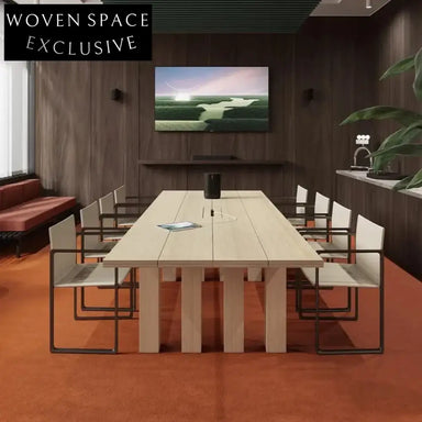 Nordic Solid Wood Rectangle Dining Table for 8 Seaters, Modern Home Dining Table