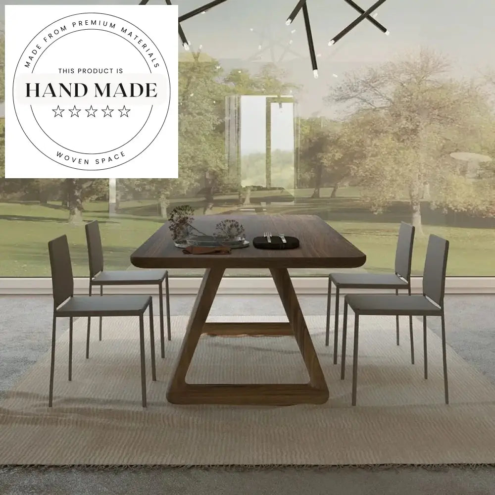 Nordic Solid Wood Rectangle Japanese Style Modern Dining Table