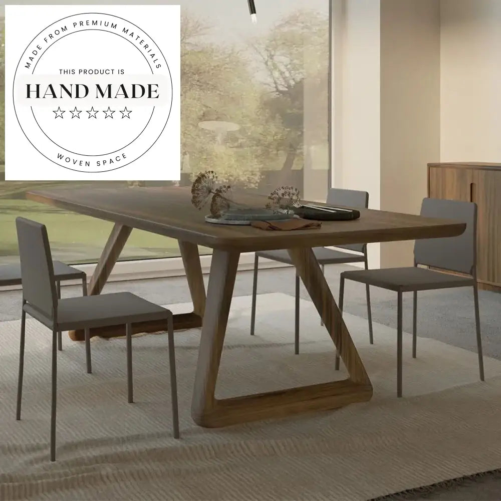 Nordic Solid Wood Rectangle Japanese Style Modern Dining Table