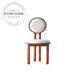 Nordic Solid Wood Round Back Modern Restaurant Wedding Dining Chair