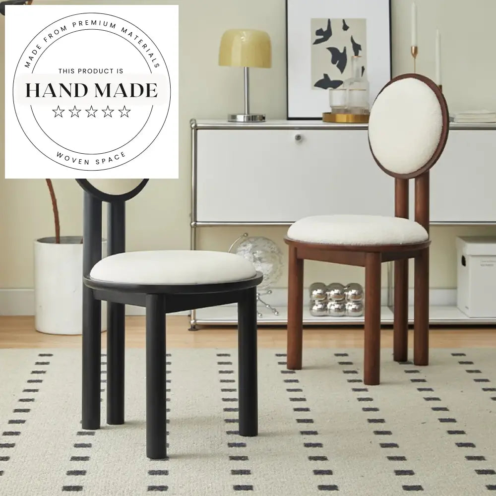 Nordic Solid Wood Round Back Modern Restaurant Wedding Dining Chair