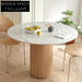 Nordic Solid Wood Round Dining Table - Modern Japanese Style Kitchen Furniture