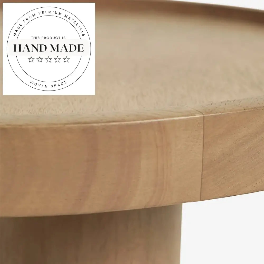 Nordic Solid Wood Round Modern Minimalist Luxury Side End Table