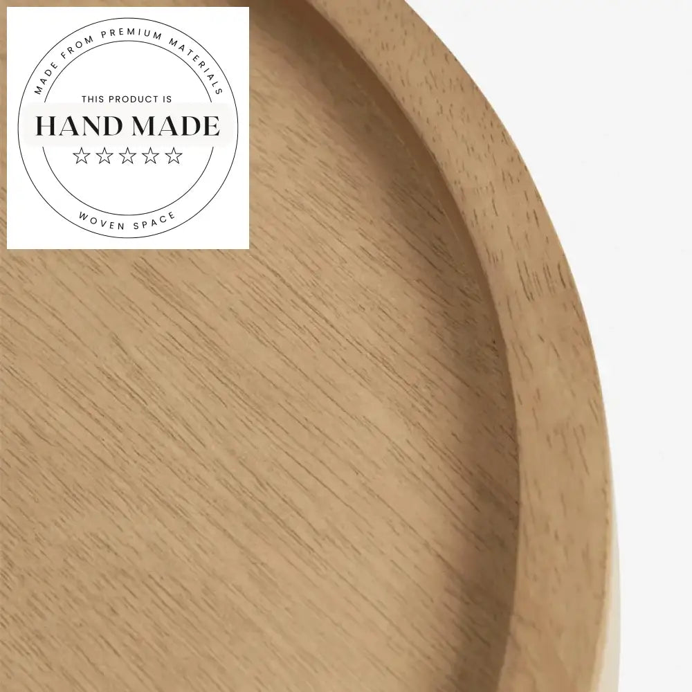 Nordic Solid Wood Round Modern Minimalist Luxury Side End Table