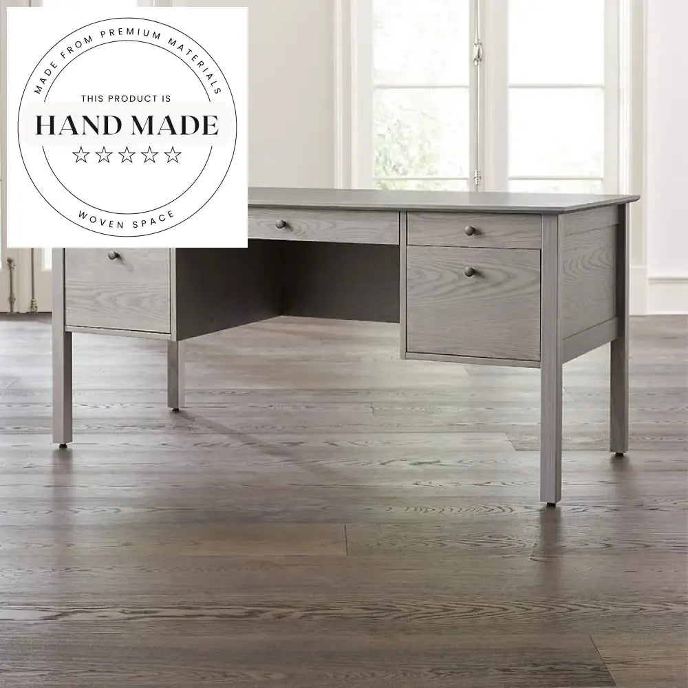 Nordic Studio Solid Walnut Wooden Computer Writing Executive Desk