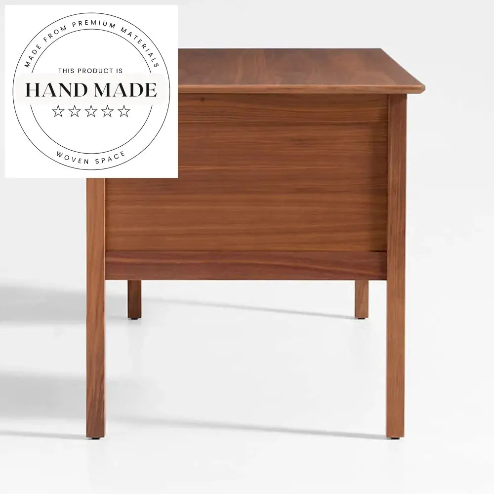 Nordic Studio Solid Walnut Wooden Computer Writing Executive Desk