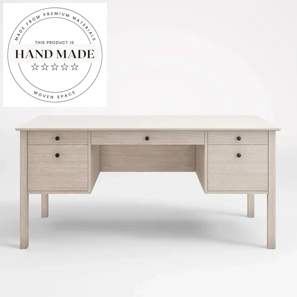Nordic Studio Solid Walnut Wooden Computer Writing Executive Desk