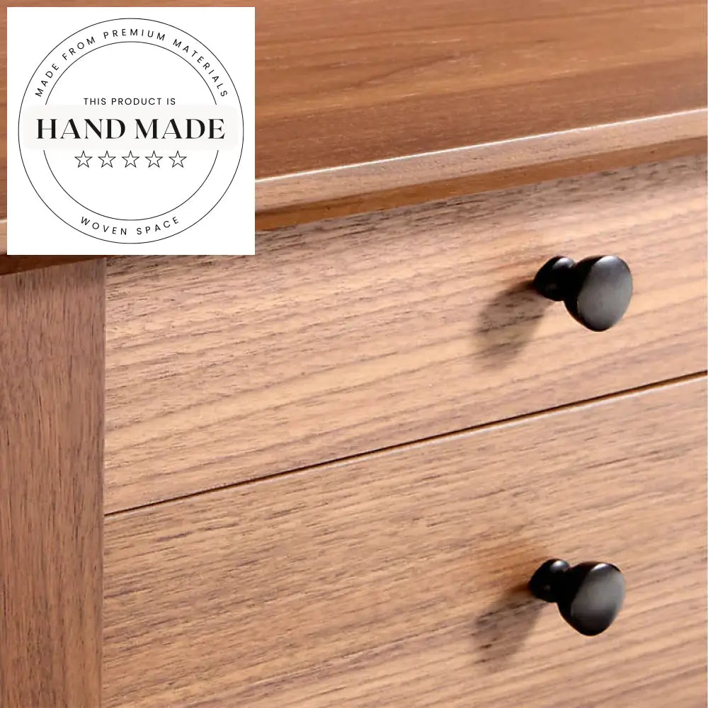 Nordic Studio Solid Walnut Wooden Computer Writing Executive Desk