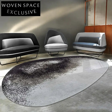 Nordic Style Abstract Irregular Stone Pattern Area Rug for Modern Homes