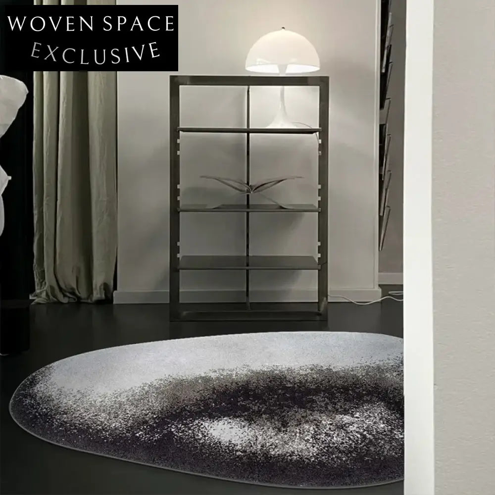 Nordic Style Abstract Irregular Stone Pattern Area Rug for Modern Homes