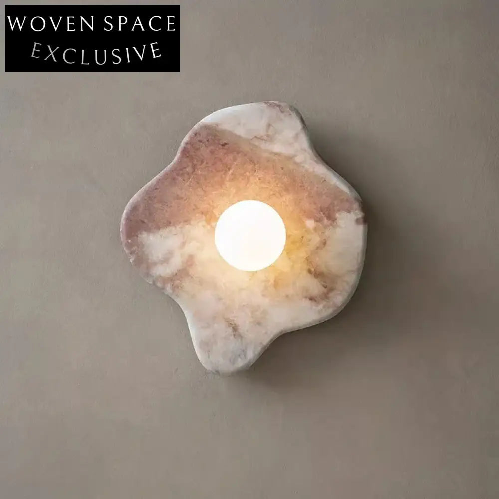 Nordic Style LED Wall Lamp for Living Room Decor, Custom Shaped, Marble Base