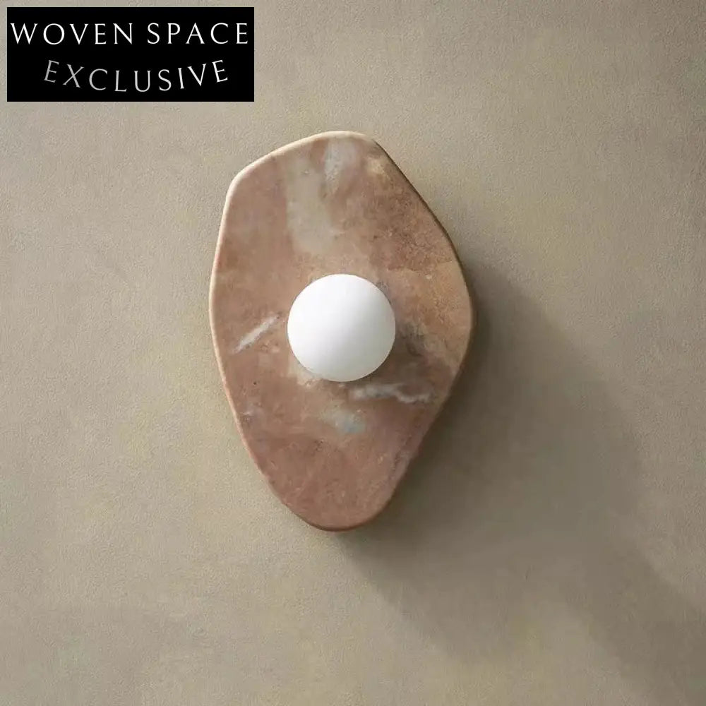 Nordic Style LED Wall Lamp for Living Room Decor, Custom Shaped, Marble Base