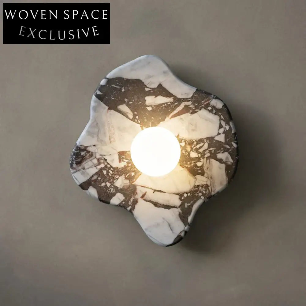 Nordic Style LED Wall Lamp for Living Room Decor, Custom Shaped, Marble Base