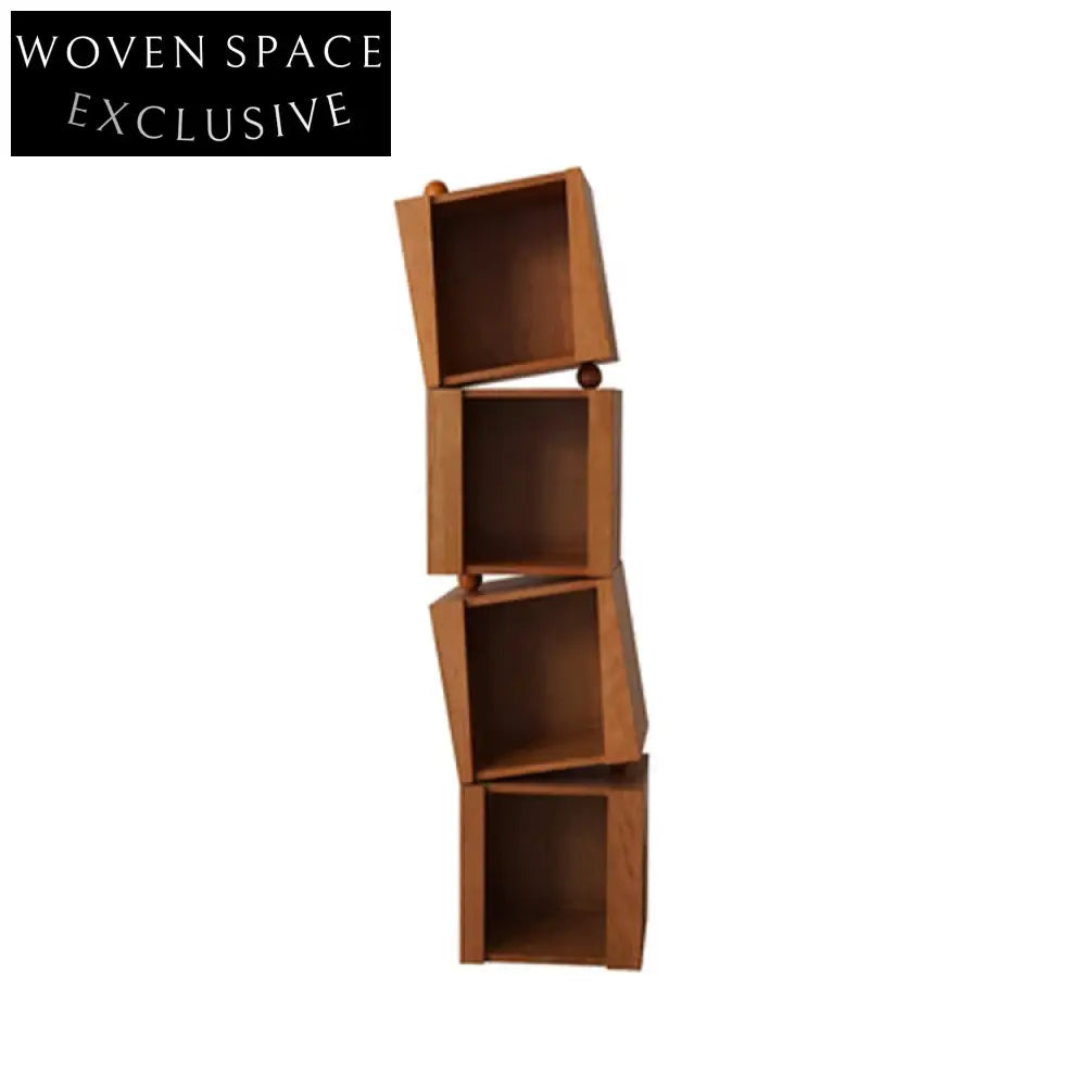 Nordic Style Solid Wood 4-Drawer Storage Cabinet for Living Room