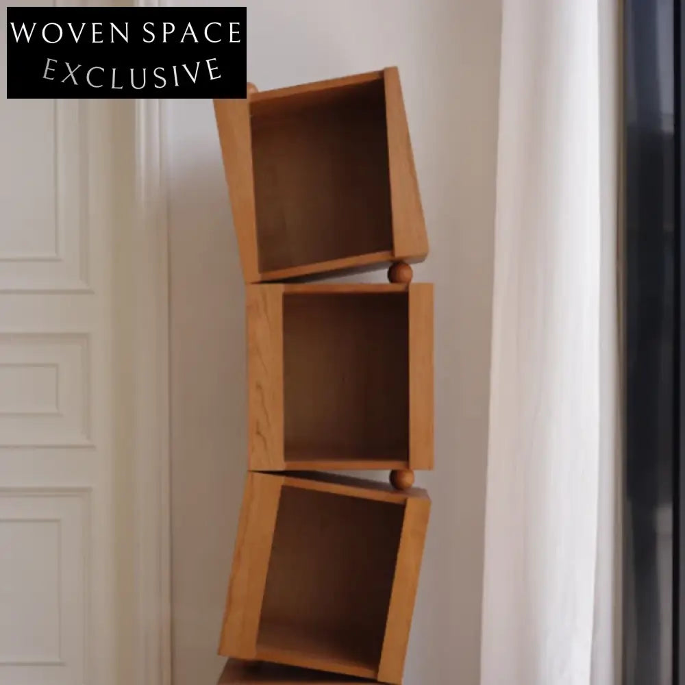 Nordic Style Solid Wood 4-Drawer Storage Cabinet for Living Room