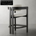 Nordic Style Wooden Kitchen Bar Stool Modern Counter High Chair for Cafe