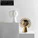 Nordic Sun Goddess Ceramic Figurine, Elegant Home Decor Art Ornament