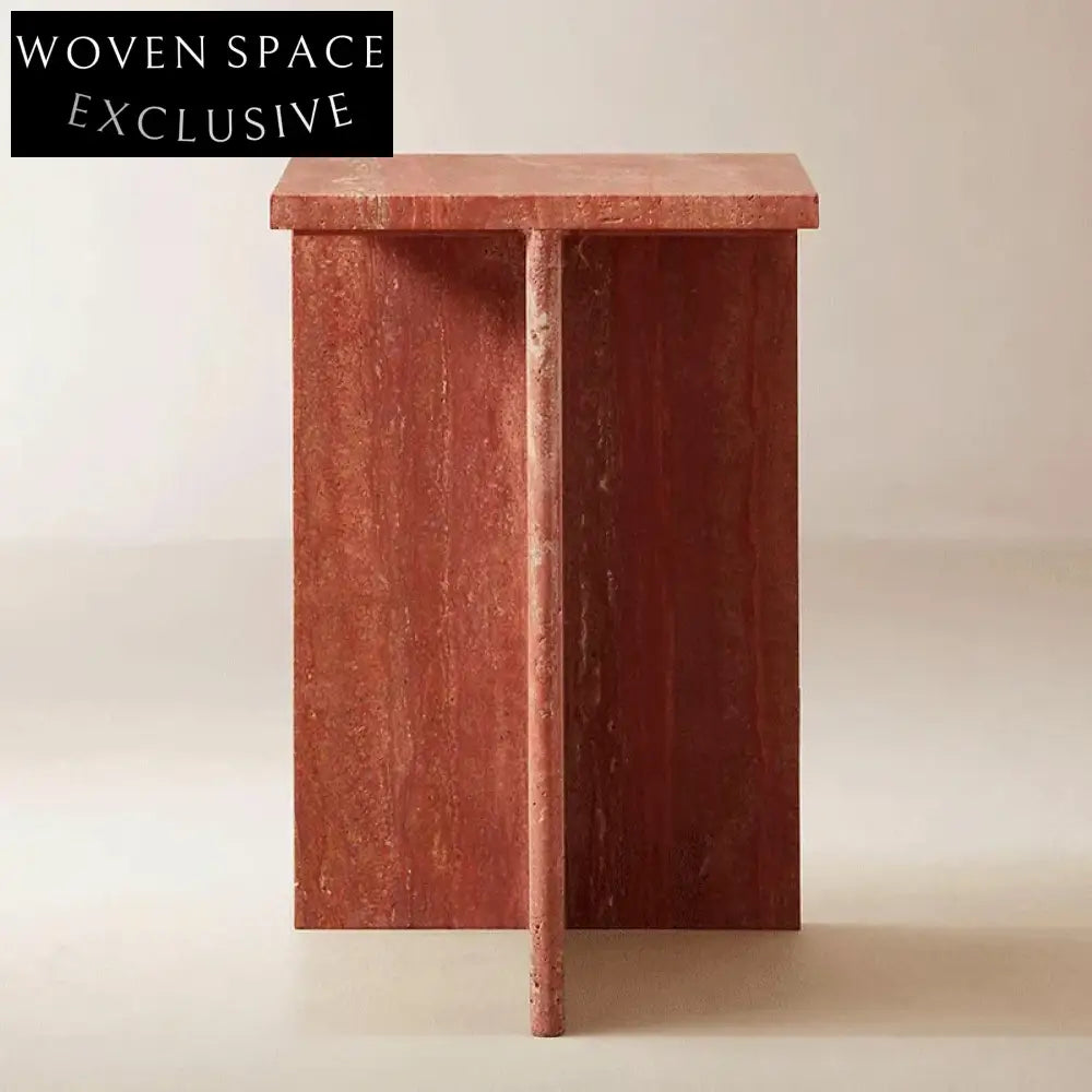 Nordic Travertine Modern Minimalist Living Room Coffee Table Accent Piece
